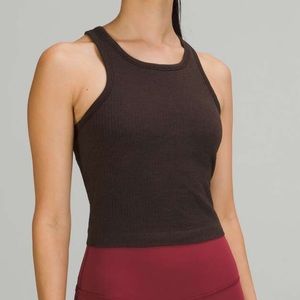 Lululemon ebb to street cropped racerback tank top